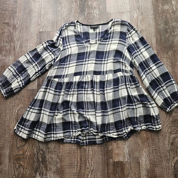 Lane Bryant Plaid Babydoll - Picture 1 of 4